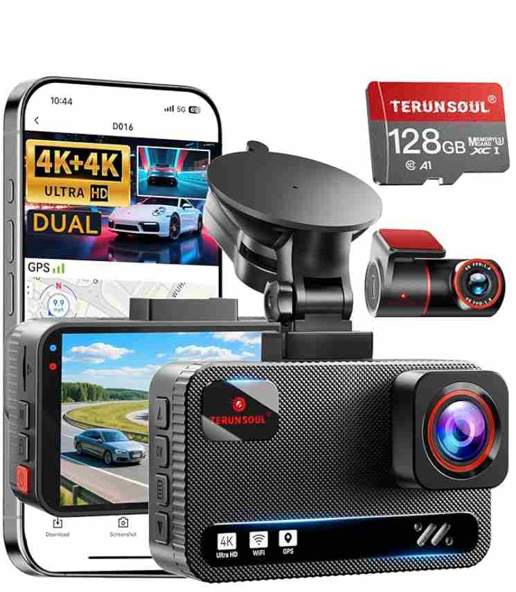 TERUNSOUl 4K+4K Dash Cam
